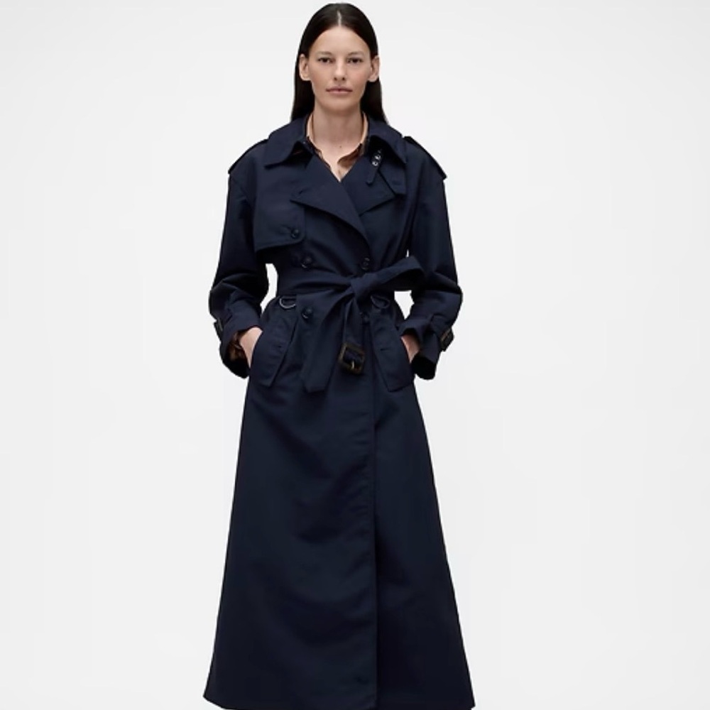 GAP Dark Blue Women's Trench Coat- NWT